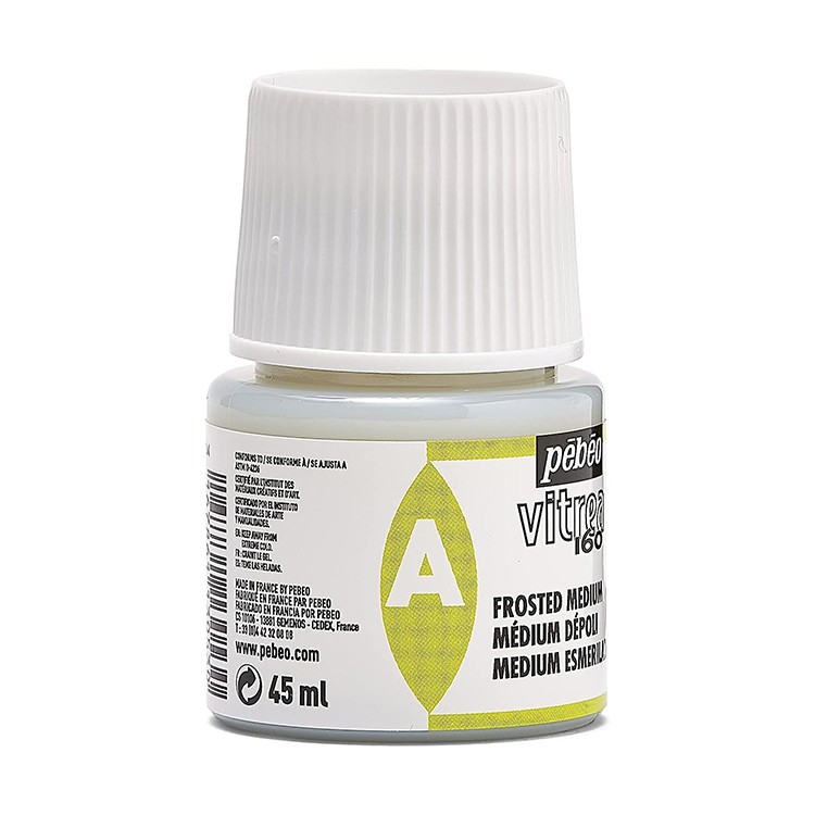 Медиум матовый для красок по стеклу под обжиг Vitrea 160, Pebeo — картинка 4