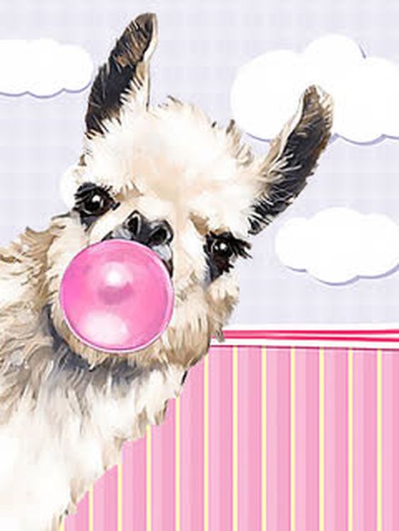 Алмазная вышивка «Лама» — картинка 2