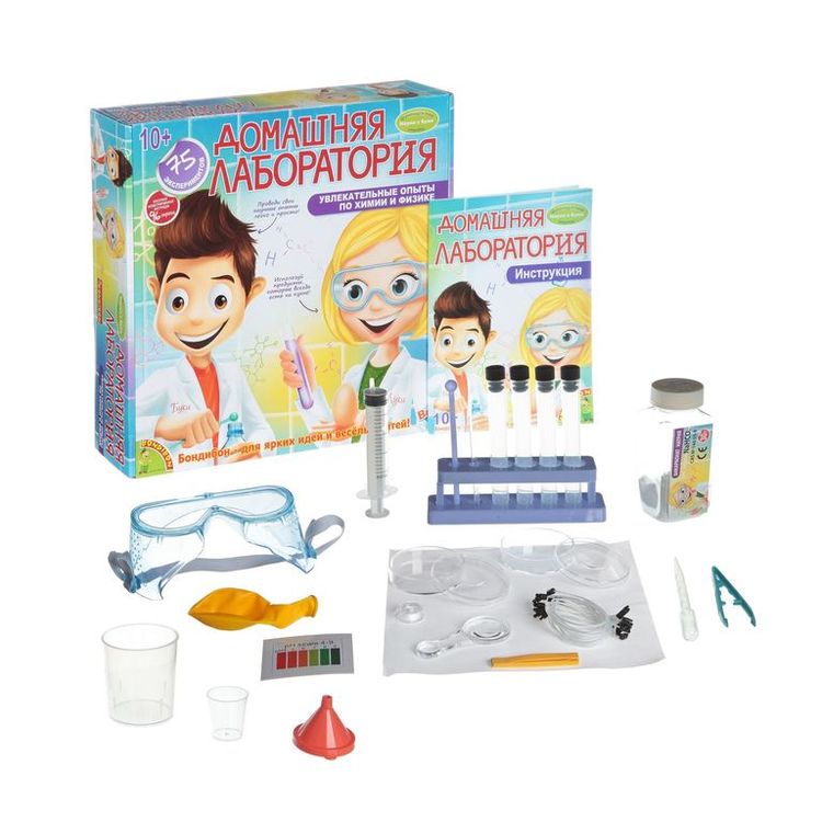 «Домашняя лаборатория» Французские опыты Науки с Буки Bondibon,(75 экспериментов) — картинка 2