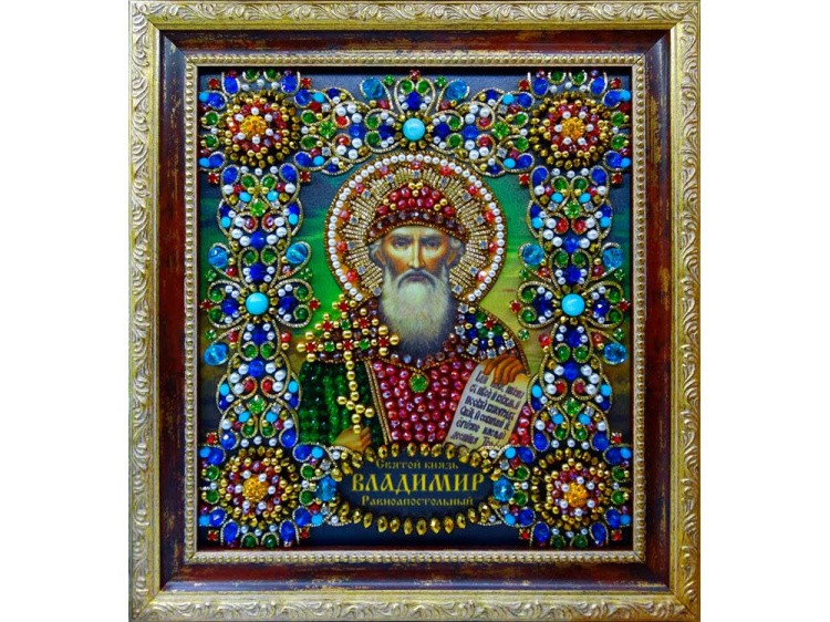 Набор вышивки хрустальными камнями «Святой Владимир» — картинка 2