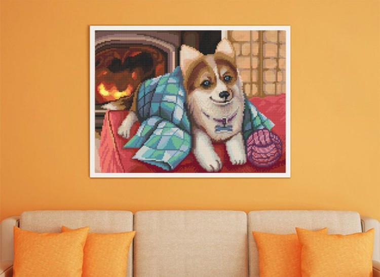 Алмазная вышивка «Уютный вечер» — картинка 3