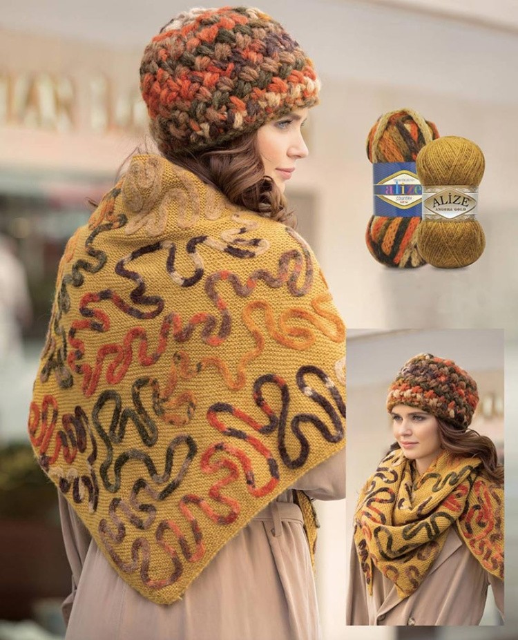 Пряжа ALIZE Country new (6410), мультиколор, 5 шт. по 100 г — картинка 9