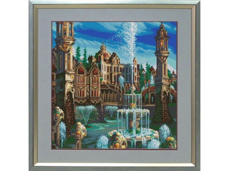 Рисунок на ткани «Дворец»