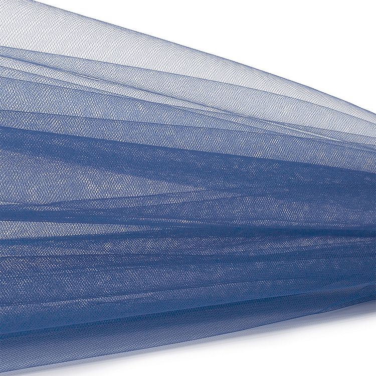 Еврофатин мягкий матовый Hayal Tulle, 5 м, ширина 300 см, цвет: темно-джинсовый, Hayal — картинка 2