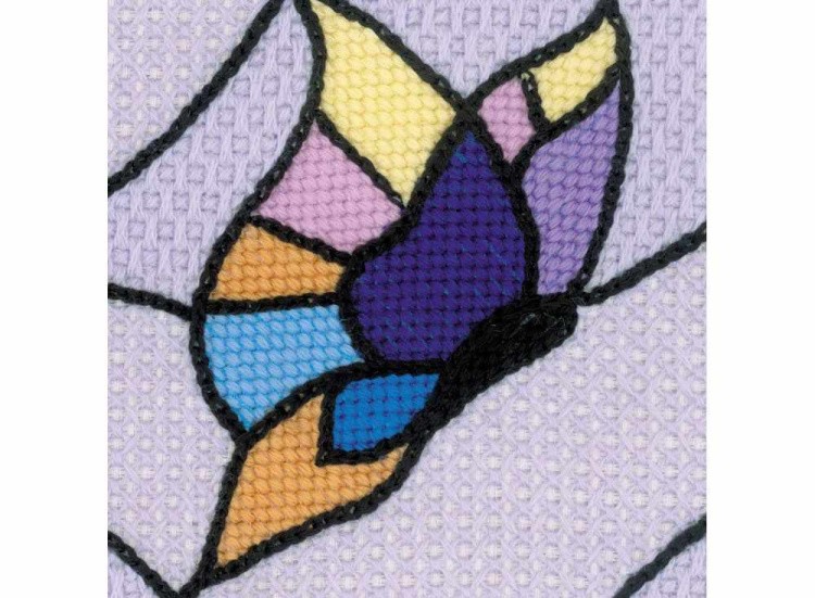 Набор для вышивания «Подушка/панно. Витраж, бабочки» — картинка 3