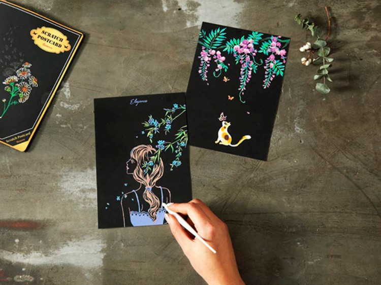 Набор скретч-открыток «Beauty» (цветные) — картинка 7