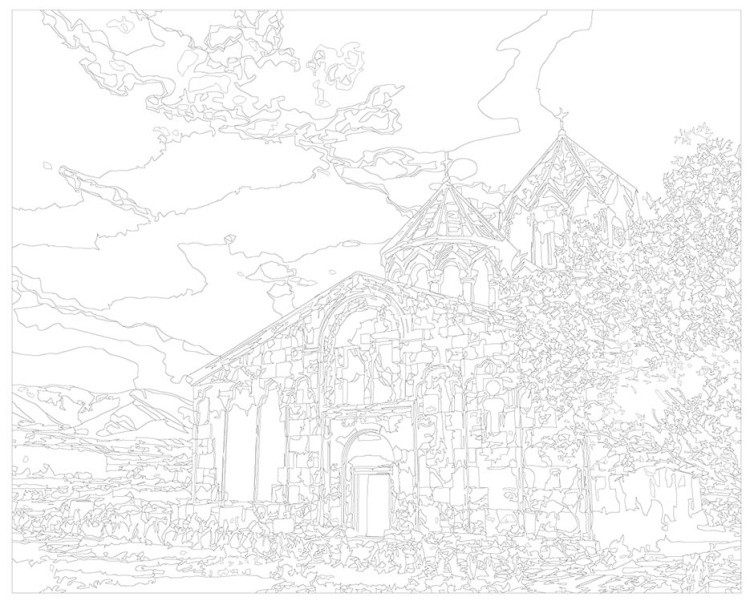 Картина по номерам «Армения: монастырь Ованаванк» — картинка 3