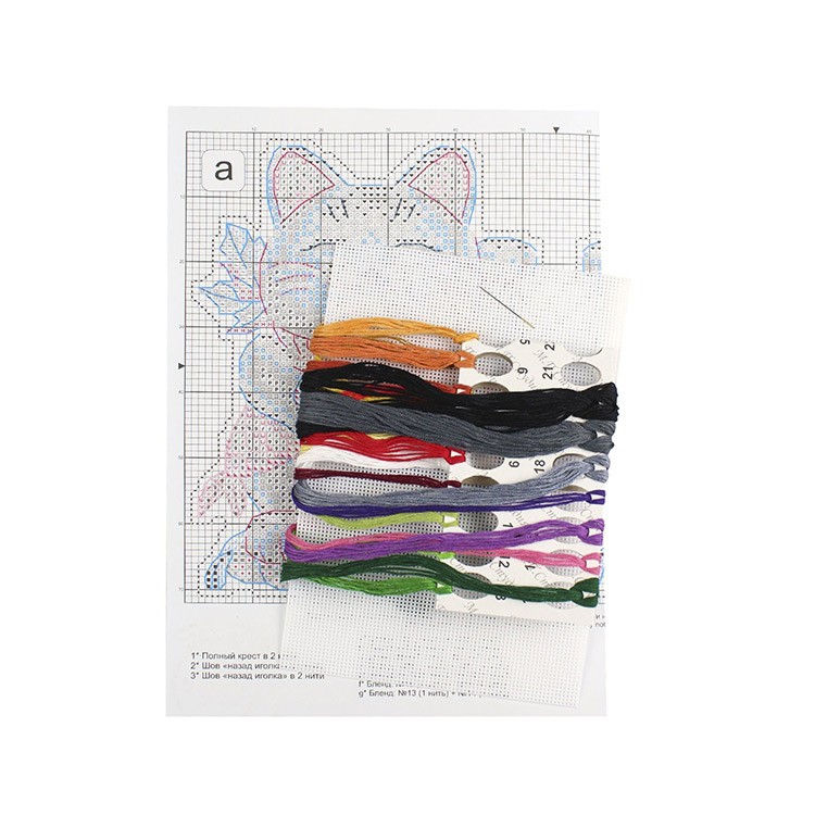 Набор для вышивания «Черный манеки-неко» — картинка 3