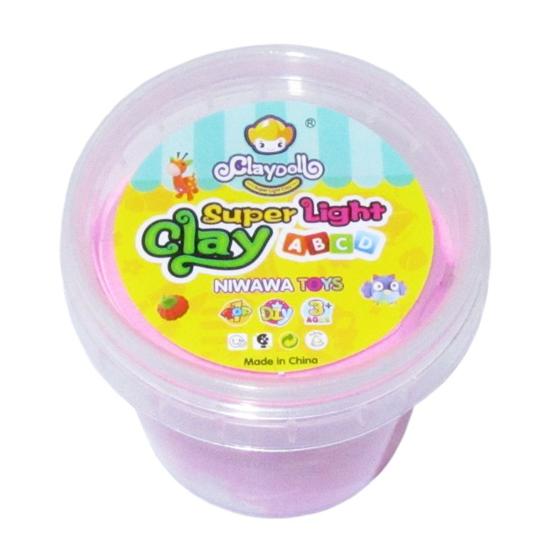 Пластилин Super Light Clay Mega, розовый