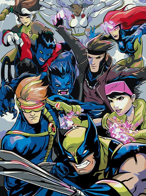 Картина по номерам «X-Men»