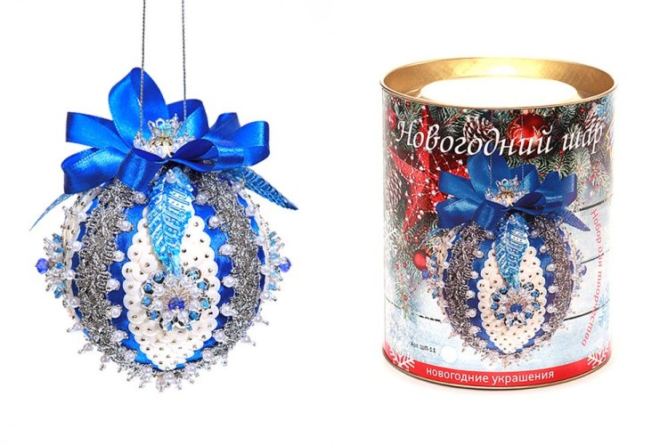 Набор для творчества «Новогодний шар из пайеток. Северное сияние», Волшебная мастерская — картинка 4