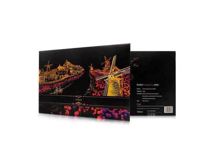 Скретч-картина «Holland» (цветная) — картинка 2