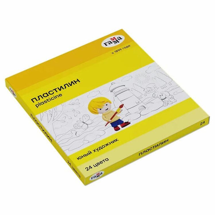 Пластилин Gamma «Юный художник NEW», 24 цвета, 336 г, со стеком — картинка 5