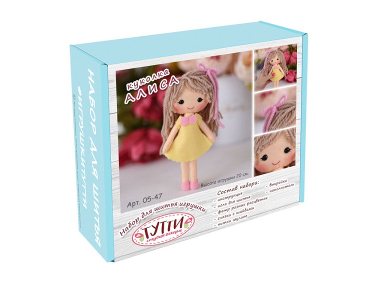 Набор для шитья игрушки «Куколка Алиса» — картинка 4