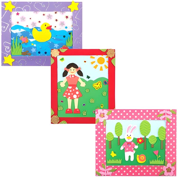 Фоамиран, 21x29,7 см, цвет: ассорти с блестками (5 шт.) — картинка 4