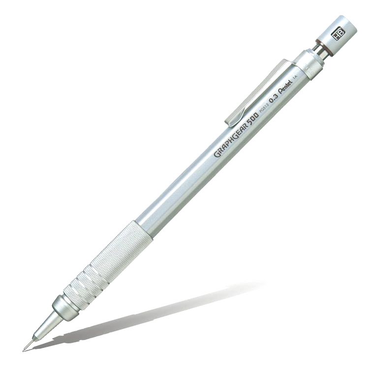 Карандаш Graphgear 500 автоматический профессиональный 0,3 мм, НВ, Pentel