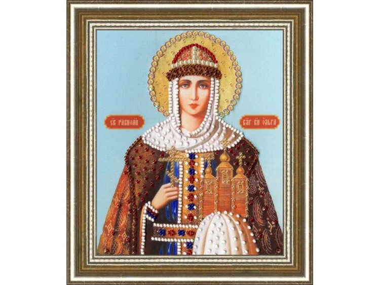 Набор вышивки бисером «Икона Святой Равноапостальной Княгини Ольги» — картинка 2