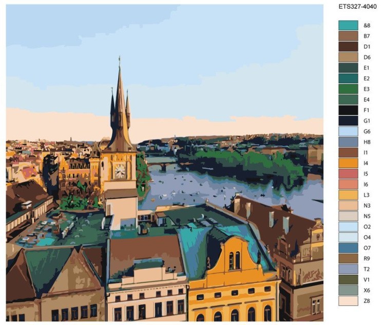 Картина по номерам «Виды Праги» — картинка 2