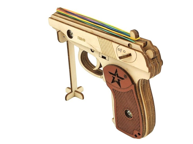 Конструктор из дерева «Пистолет ПМ», Армия России — картинка 5