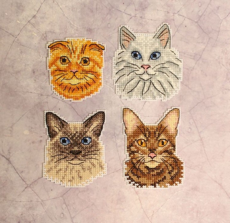 Набор для вышивания «Котики. Магниты» — картинка 2