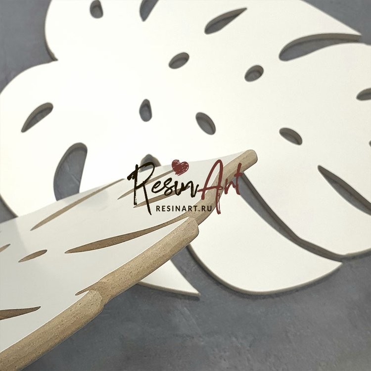 Артборд для смолы/алкогольных чернил Монстера (с ламинацией) средняя, ResinArt — картинка 2