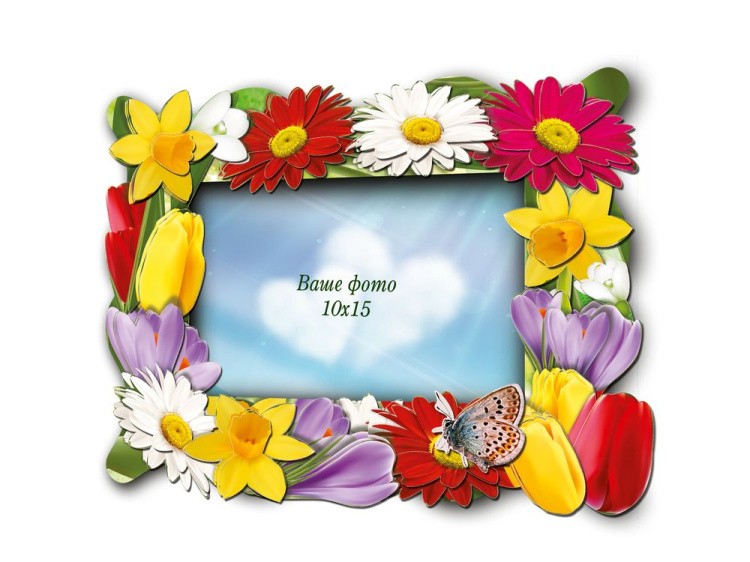 Объемная фоторамка «Весенний букет» — картинка 5