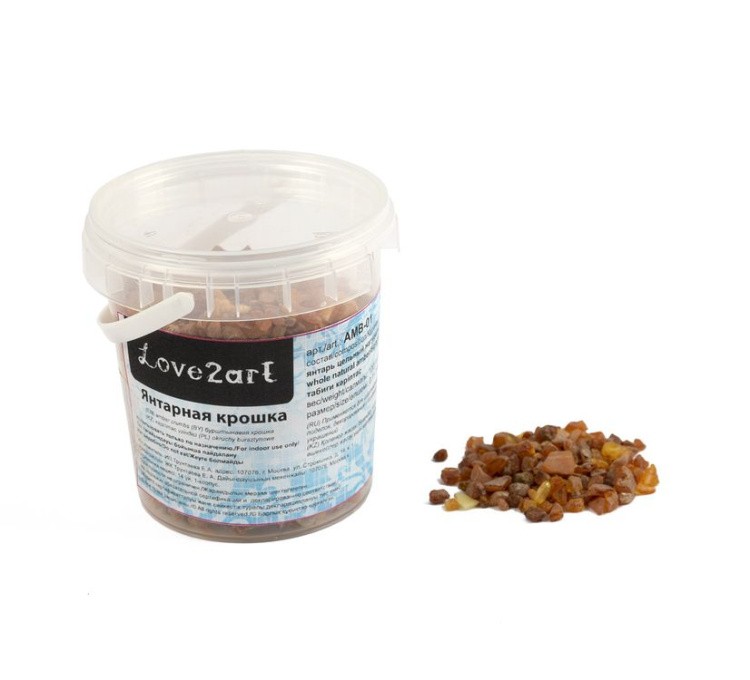 Янтарь цельный натуральный, 0,1-1 см, 100 г ± 5 г, Love2art — картинка 2