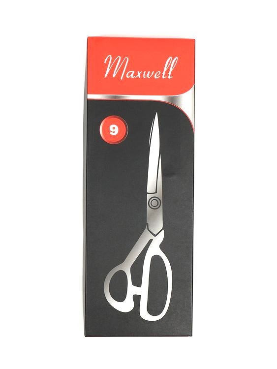 Ножницы портновские 09, 235/115 мм, цельнометалл., ручка силикон, Maxwell premium — картинка 8