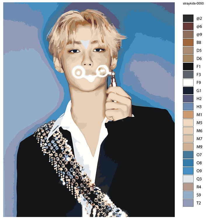 Картина по номерам «Stray Kids Стрей Кидс KPOP кпоп: Феликс» — картинка 2