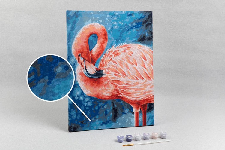 Картина по номерам «Изящный фламинго» — картинка 3