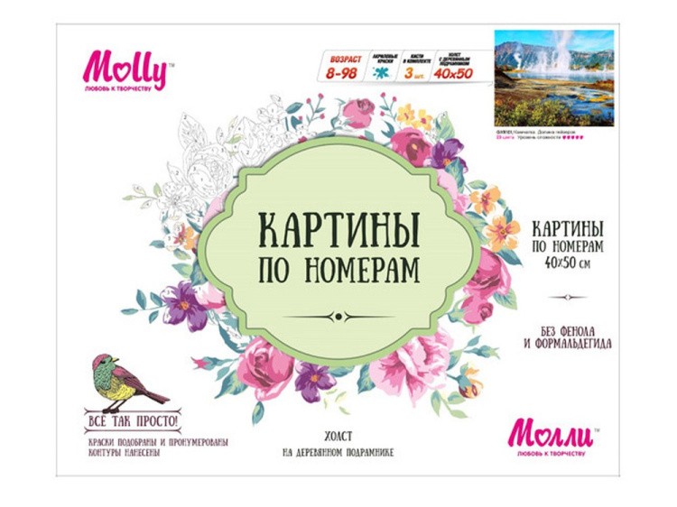 Картина по номерам «Камчатка. Долина гейзеров» — картинка 2