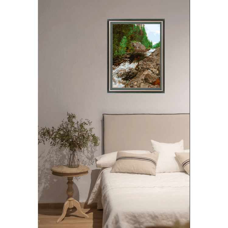 Картина по номерам «Водопад Кивач» — картинка 6