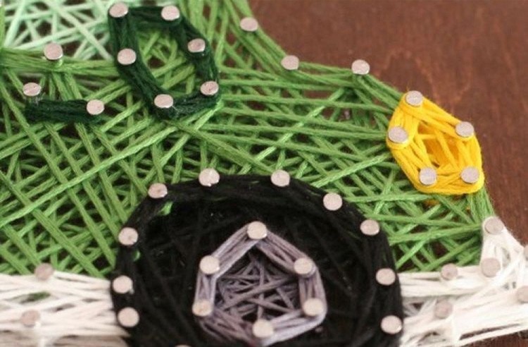 Набор для творчества STRING ART «Новогодняя машинка» — картинка 5