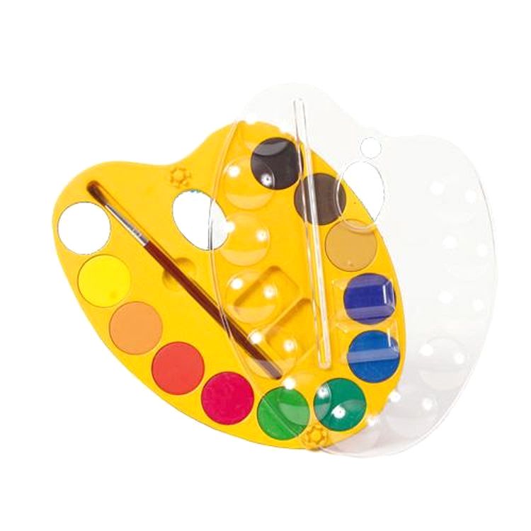 Набор акварельных красок, 12 цв., с кисточкой, Crayola — картинка 2