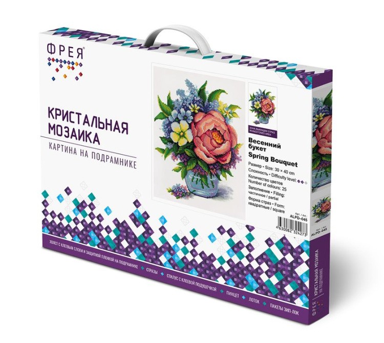 Алмазная вышивка «Весенний букет» — картинка 3