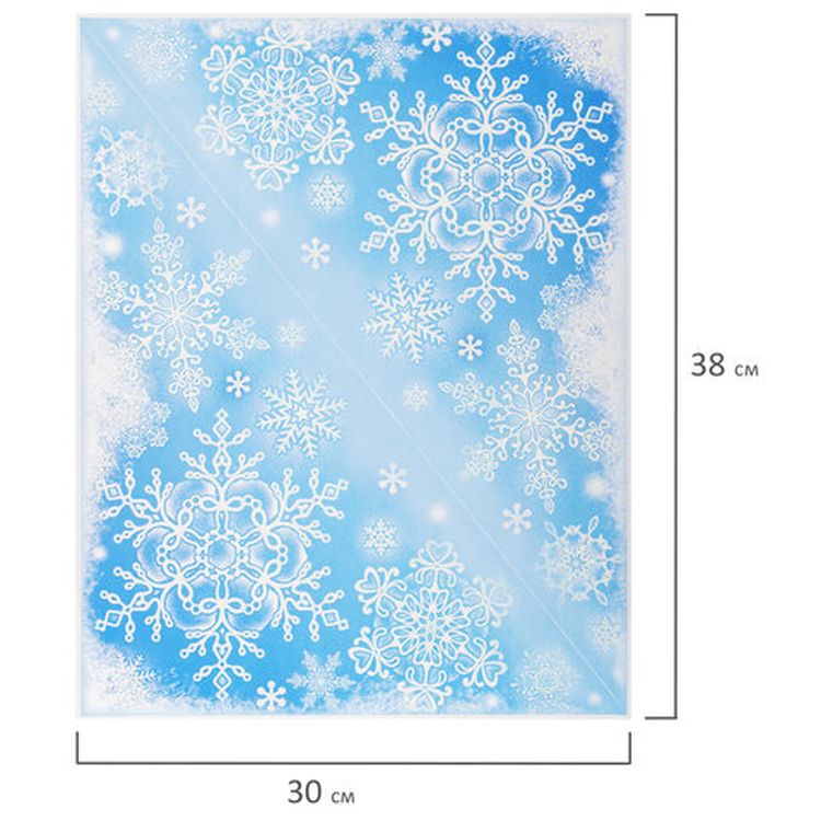 Украшение для окон и стекла «Морозные узоры 4» — картинка 3