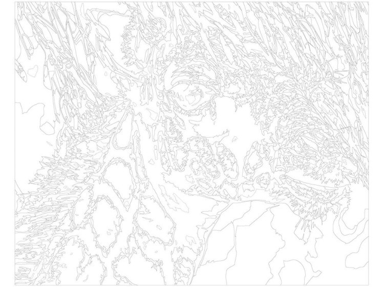 Картина по номерам «Жираф» — картинка 3