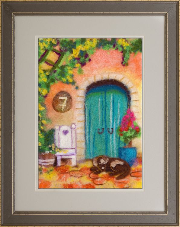 Картина шерстью «Испанская сиеста» — картинка 2