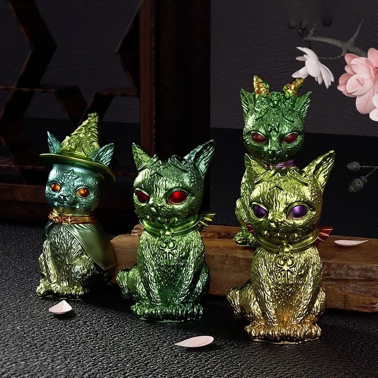 Силиконовый молд - Демоническая кошка 3D, 10x6см, 1 шт. — картинка 3