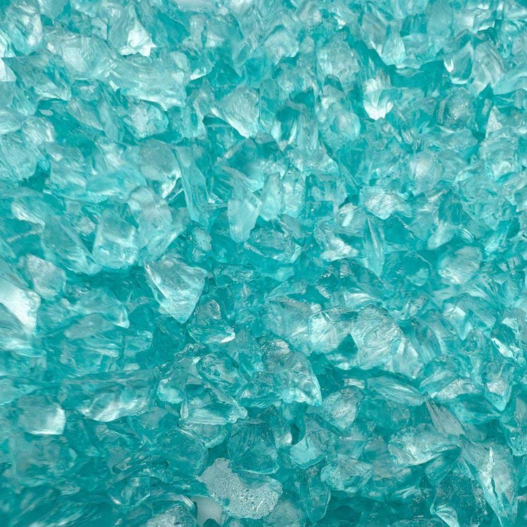 Стеклянная крошка бирюзовая, 100 г — картинка 2