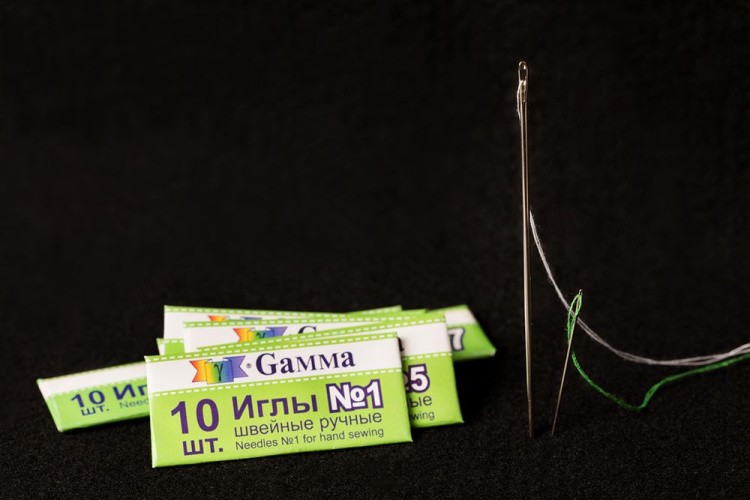 Иглы для шитья ручные №1 швейные 10 шт., Gamma — картинка 3