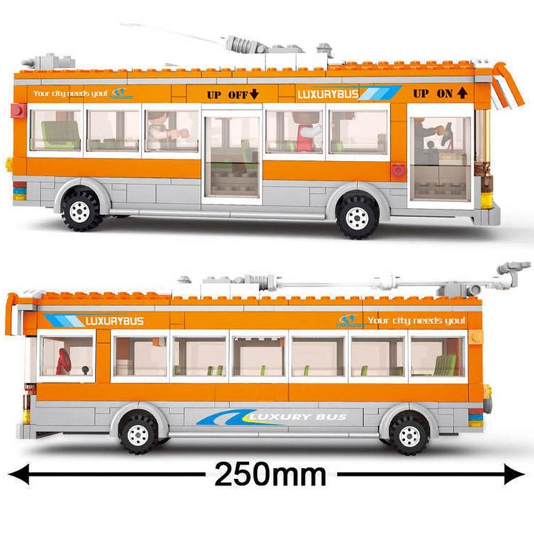 Конструктор «Город. Троллейбус», 465 деталей — картинка 2