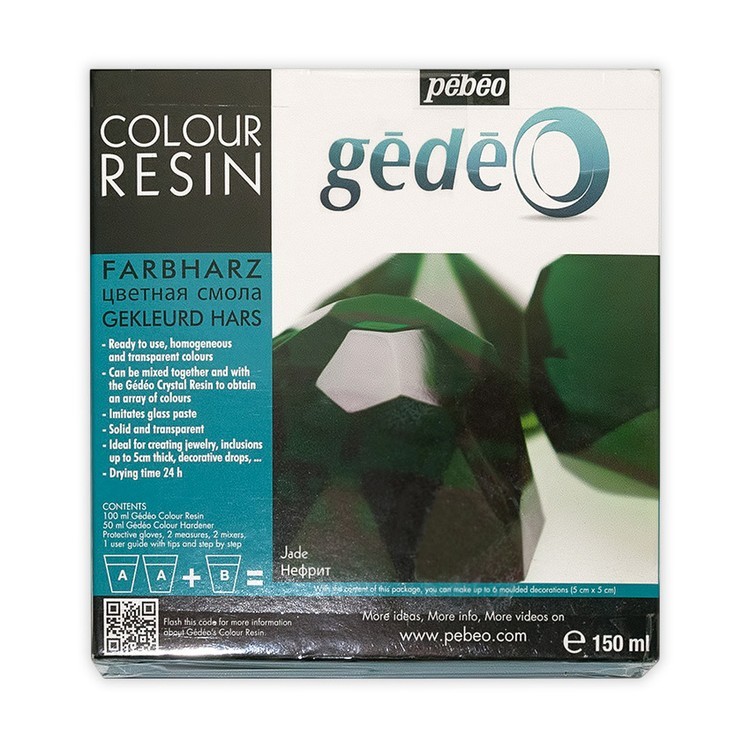 Эпоксидная смола цветная (нефрит) Gedeo 150 мл, Pebeo — картинка 2
