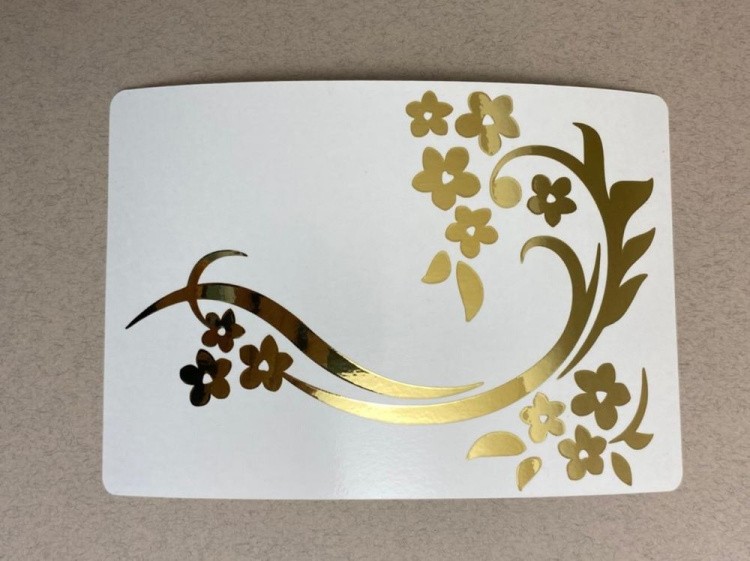 №303 Наклейка (золото) Sticker, Art Blong — картинка 2