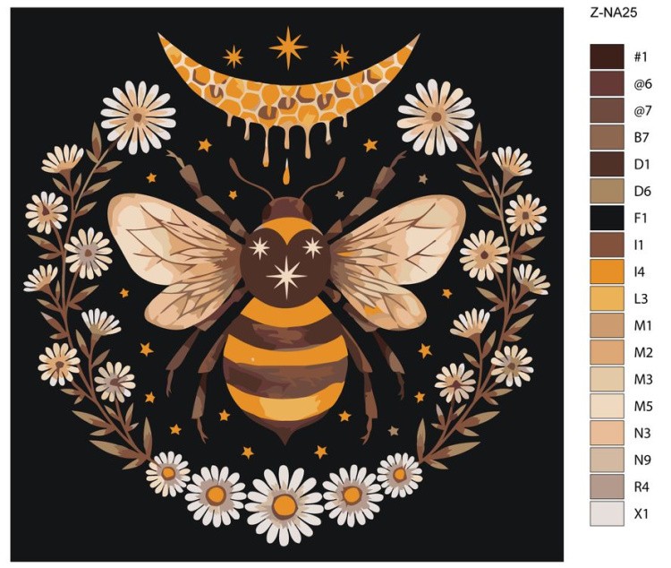 Картина по номерам «Пчела» — картинка 2