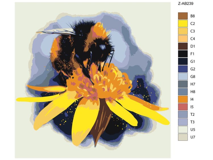 Картина по номерам «Пчела» — картинка 2