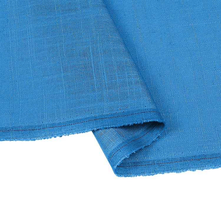 Ткань льняная, 190 г/м², 5 м x 140 см, цвет: океан, TBY — картинка 4