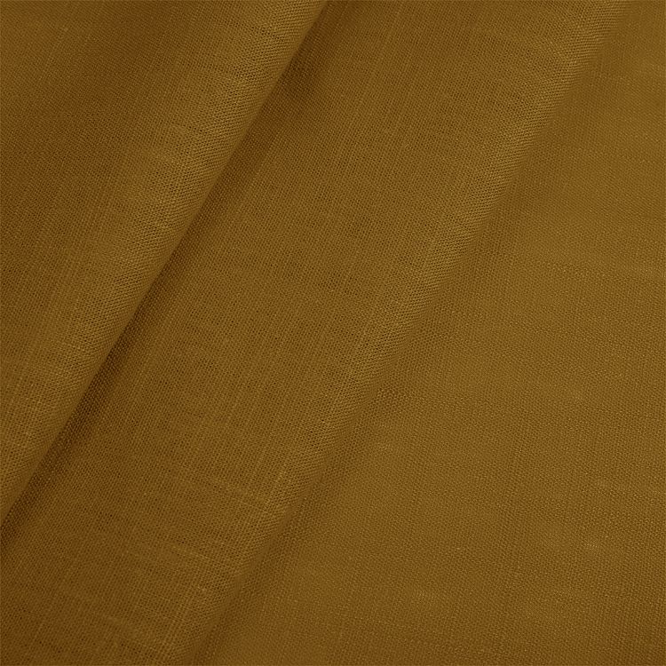 Ткань льняная, 190 г/м², 5 м x 140 см, цвет: горчица, TBY — картинка 2