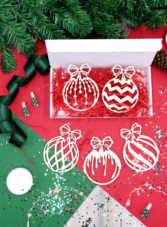 Набор новогодних украшений «Шарики» — картинка 2