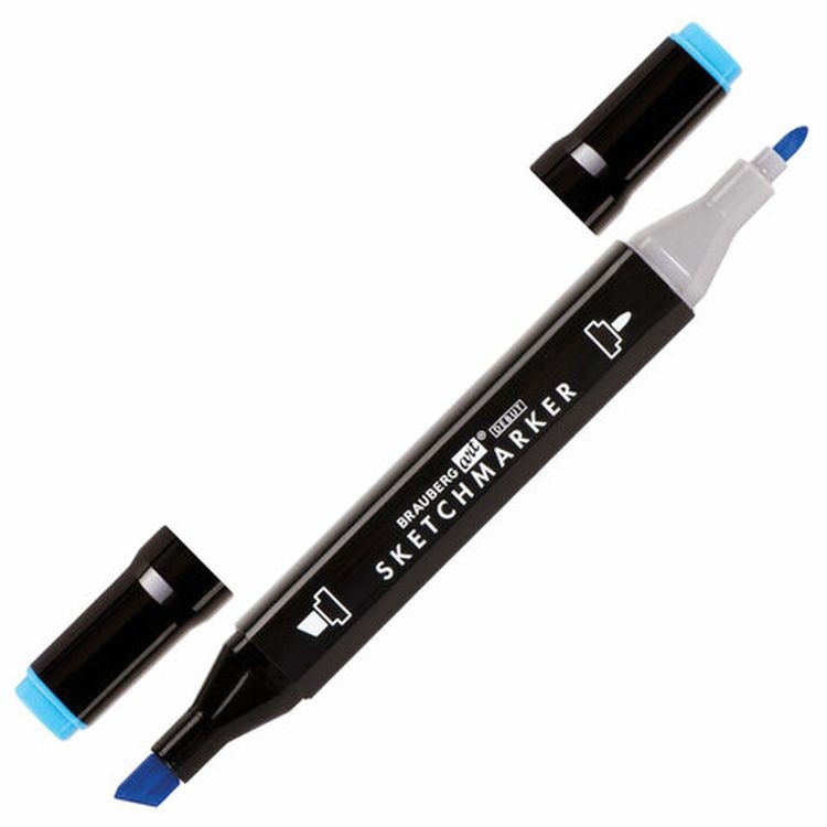 Маркеры для скетчинга двусторонние BRAUBERG ART DEBUT BLACK, цвет: набор 60 цв — картинка 11